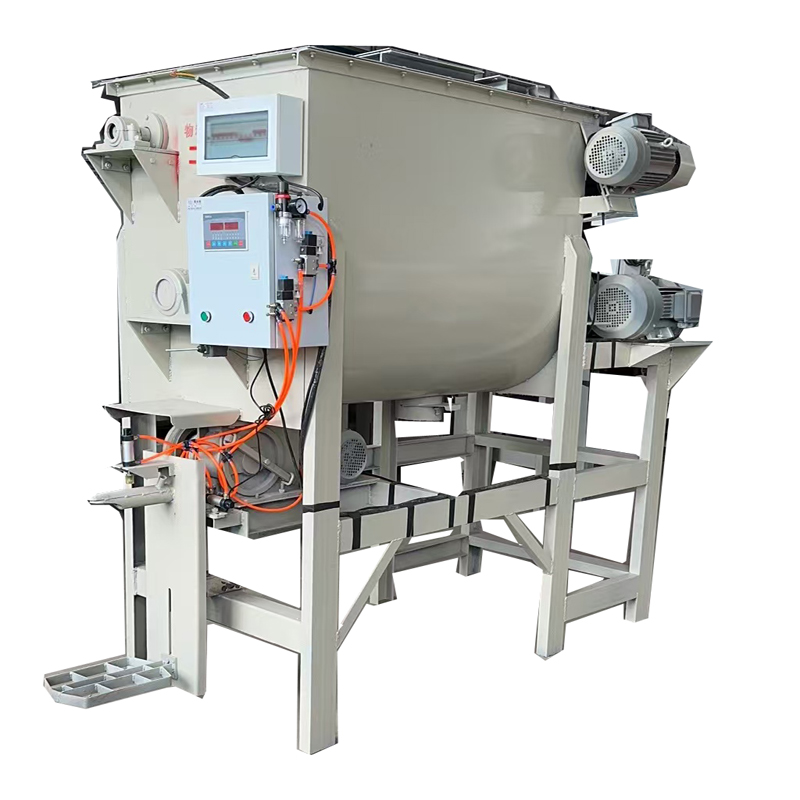 The dry powder mortar mixer is controlled by PLC and can be automatically filled into packaging bags according to the weight set by oneself._2