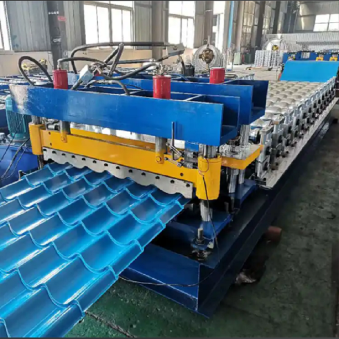 Building roof tile forming machine with high precision and fast speed controlled by PLC_7