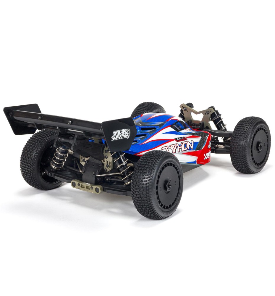 Arrma 1/8 TYPHON 6S TLR Tuned 4X4 RTR Brushless Buggy, Red/Blue (MEGATRONTOYS)_4