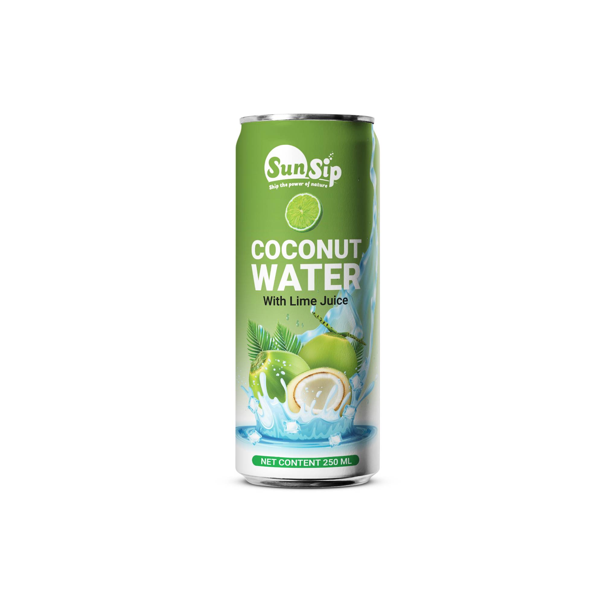 SunSip Coconut Water with Lime Juice 250ml OEM ODM Private Label_6