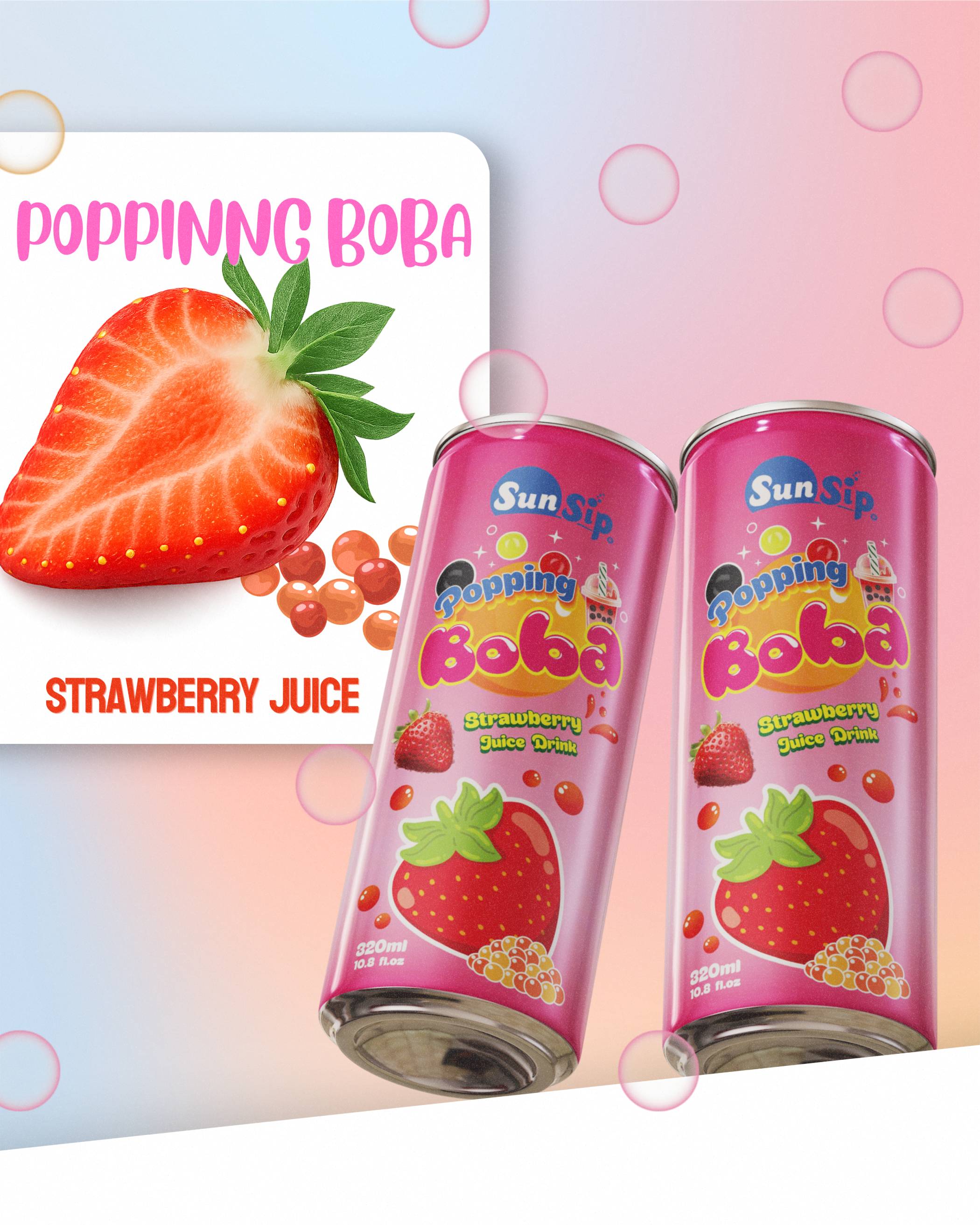 330ml SunSip Lychee Popping Boba Juice Drink | OEM Bubble Tea Supplier_4