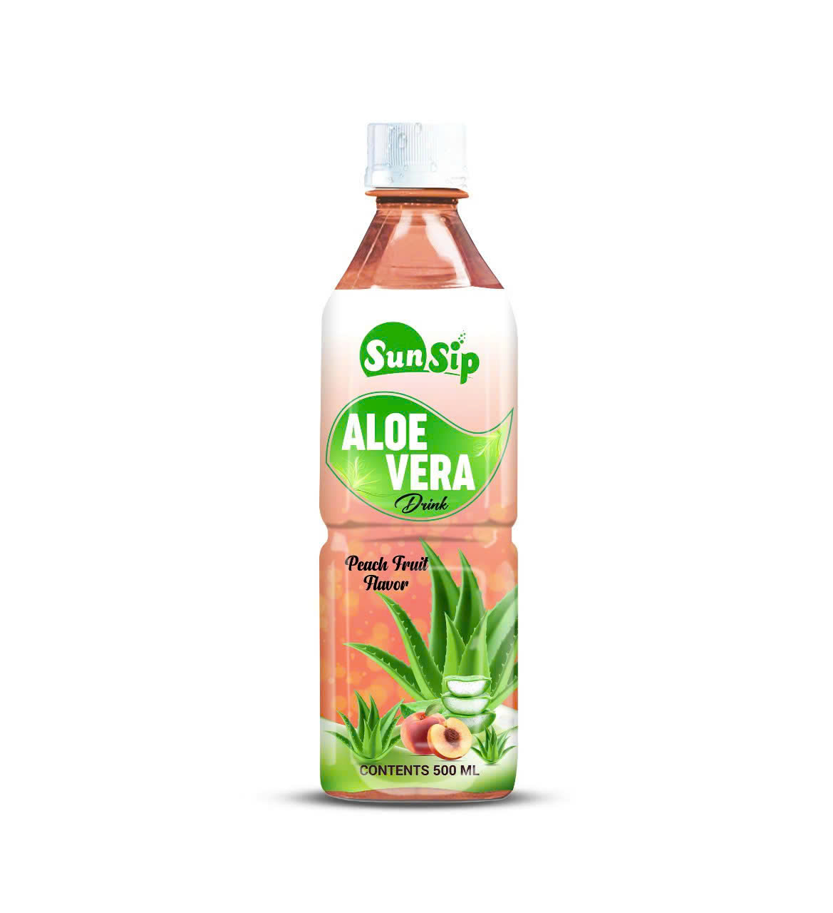 Aloe Vera Drink Peach juice  500ml | OEM & Private Label Supplier_2