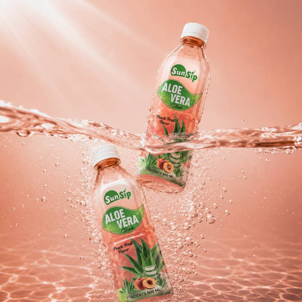 Aloe Vera Drink Peach juice  500ml | OEM & Private Label Supplier_3
