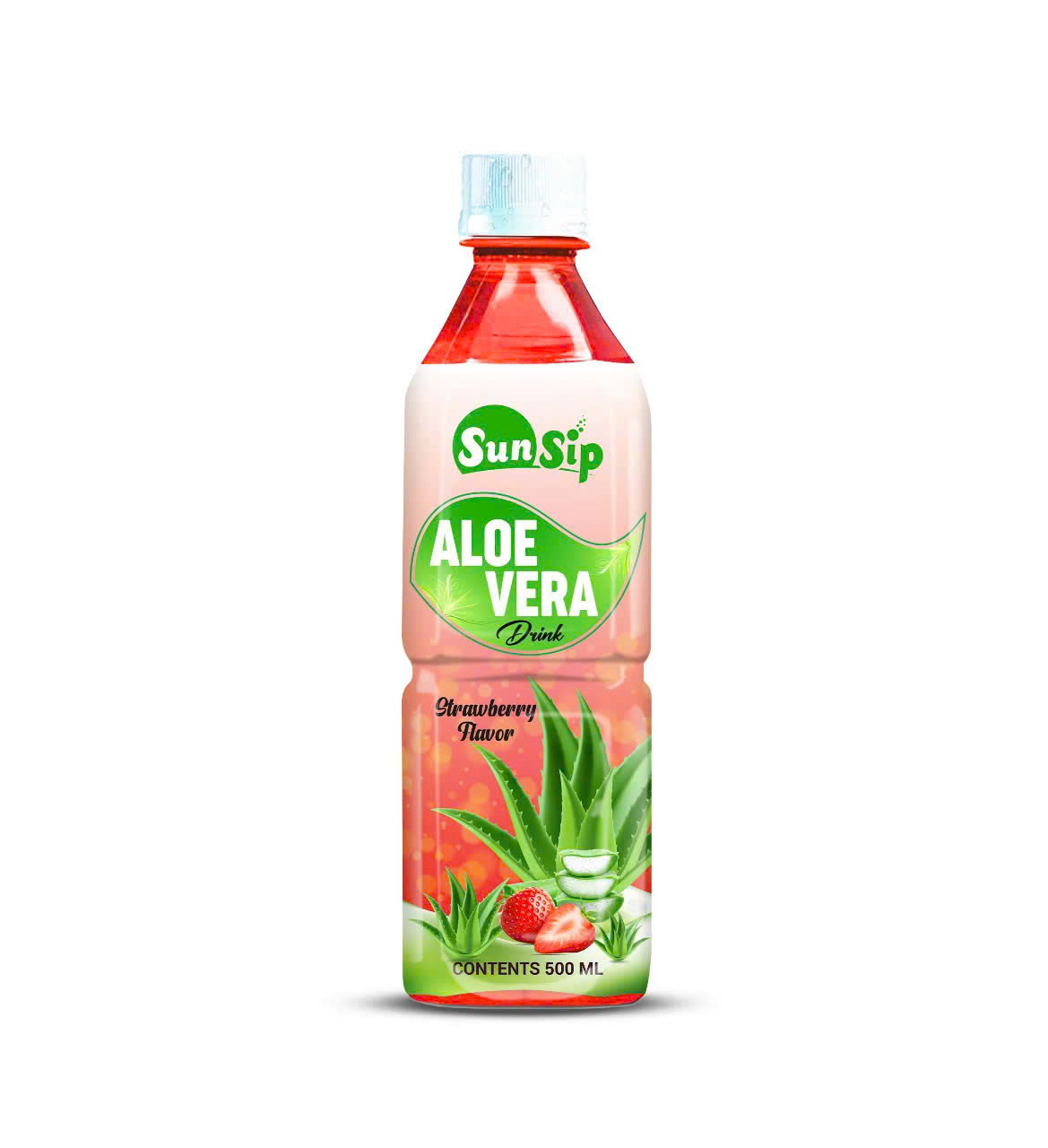 Strawberry Aloe Vera Drink 500ml | OEM & Private Label Beverage Manufacturer_2