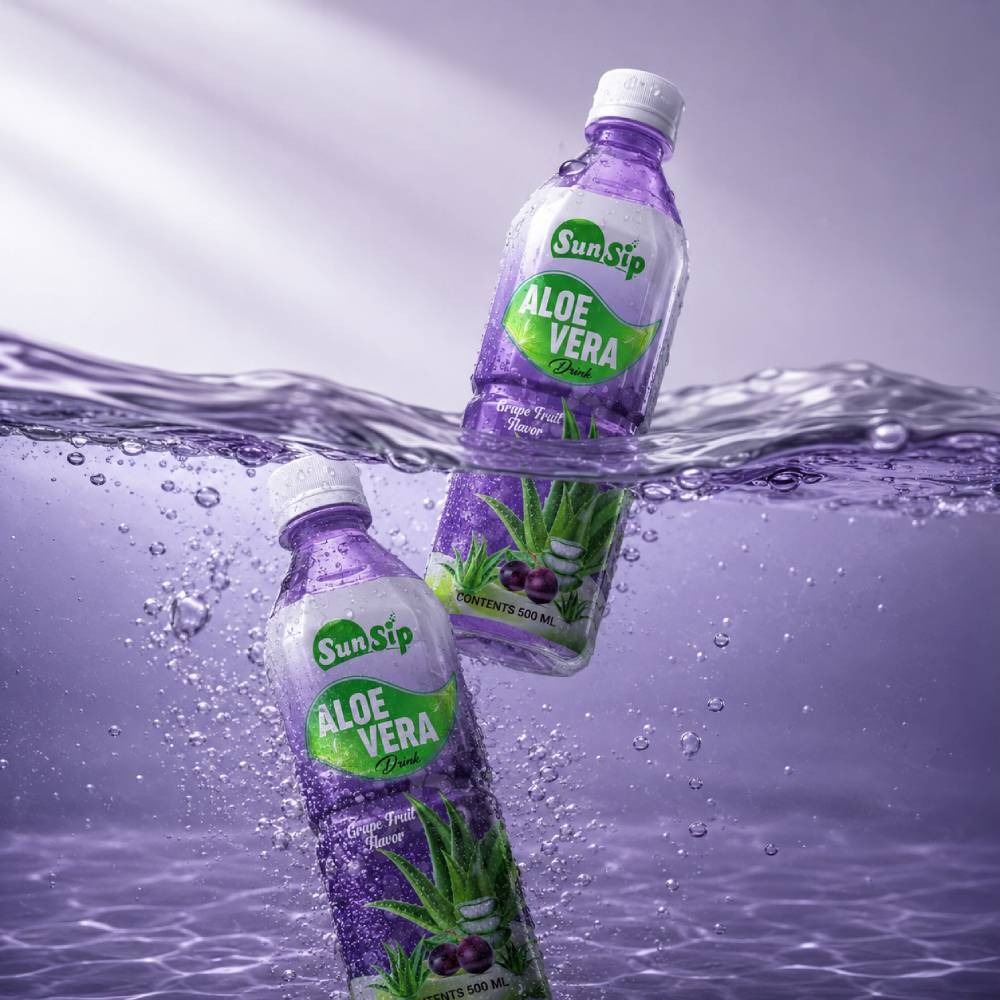Grape Aloe Vera Drink 500ml | OEM & Private Label Beverage Manufacturer_3