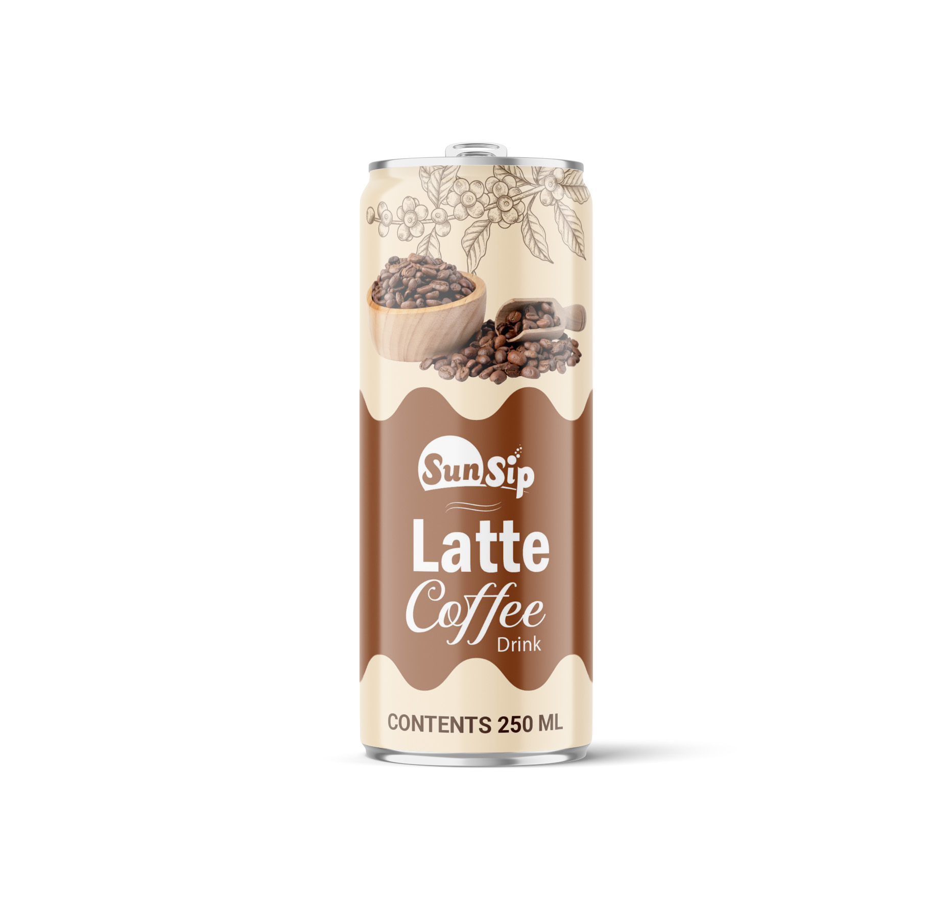 Latte Coffee Drink 250ml OEM Private Label Coffee Beverage Manufacturer_3