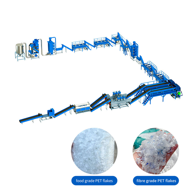 Hot Sale Fibre Grade PET Bottle Washing Line with Hot Washing_3