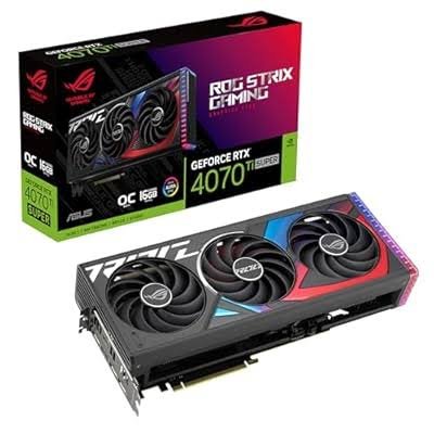 Asus rog strix geforce rtx 4070 ti super 16gb gddr6x gaming graphics card