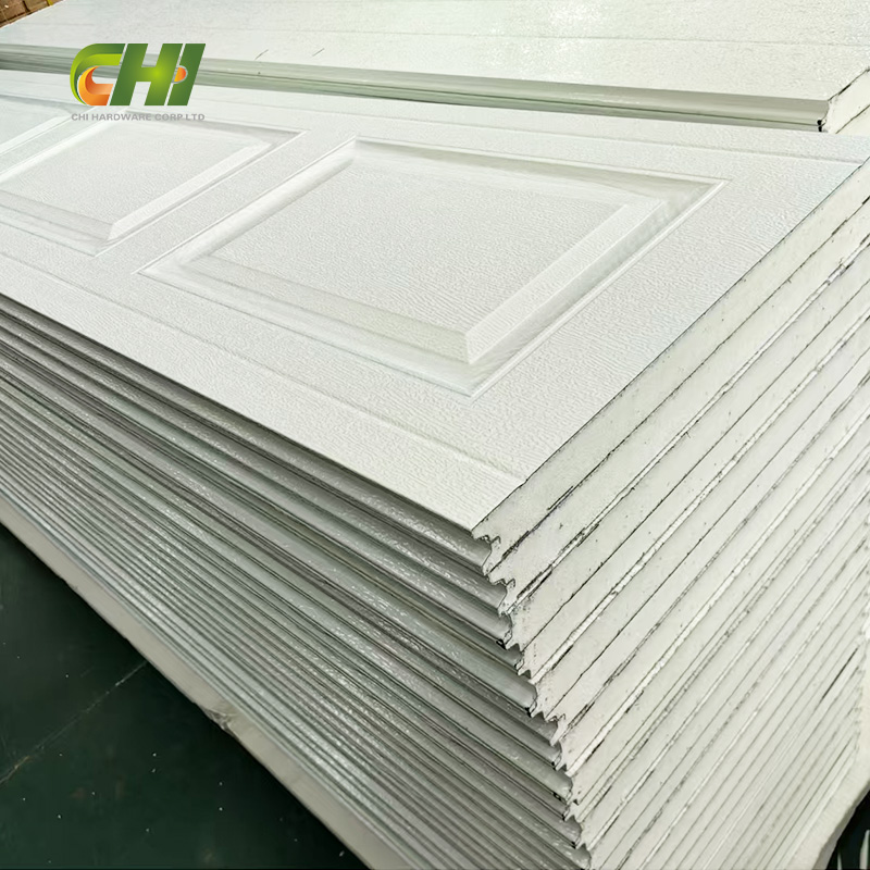 Customized Flat/Flush/Smooth/Wood/Plank Grain PU Foam Garage Door Panel Best for Wholesale_4