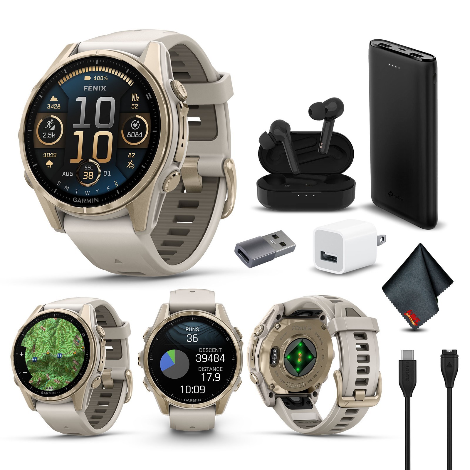 HOT SALES BUY 3 GET 1 Free NEW Garmins Fenix 8 PRO 51mm AMOLED SOLAR Smartwatch Premium Watch FOr Fitness with Bundles