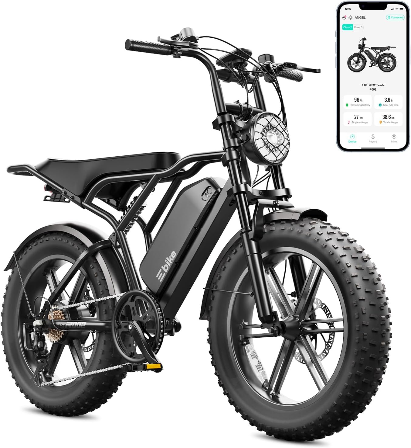 TsT Electric Bike 48V 15/25 Ah Battery 2000W Peak Motor 28MPHElectric Dirt Bike_2