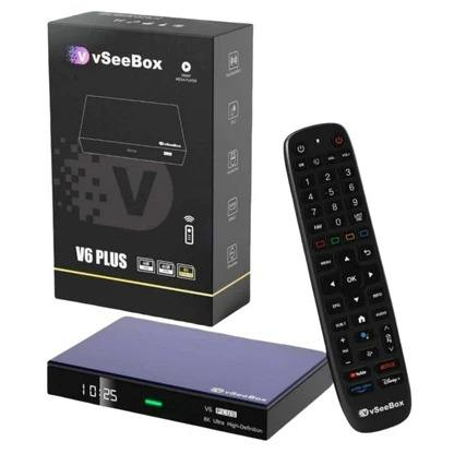 Market King New Vseebox V6 Plus 4GB 64GB 2026 Android 14 Industrial Grade Streaming Device Home Entertainment 6K 3-Year Warranty