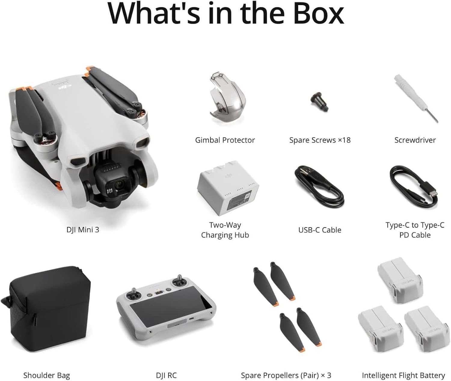 Mini 3 Fly More Combo 4K HDR Camera Foldable Beginner Drone GPS RC Controller Long Range Rubber Build for Outdoor Photography_3