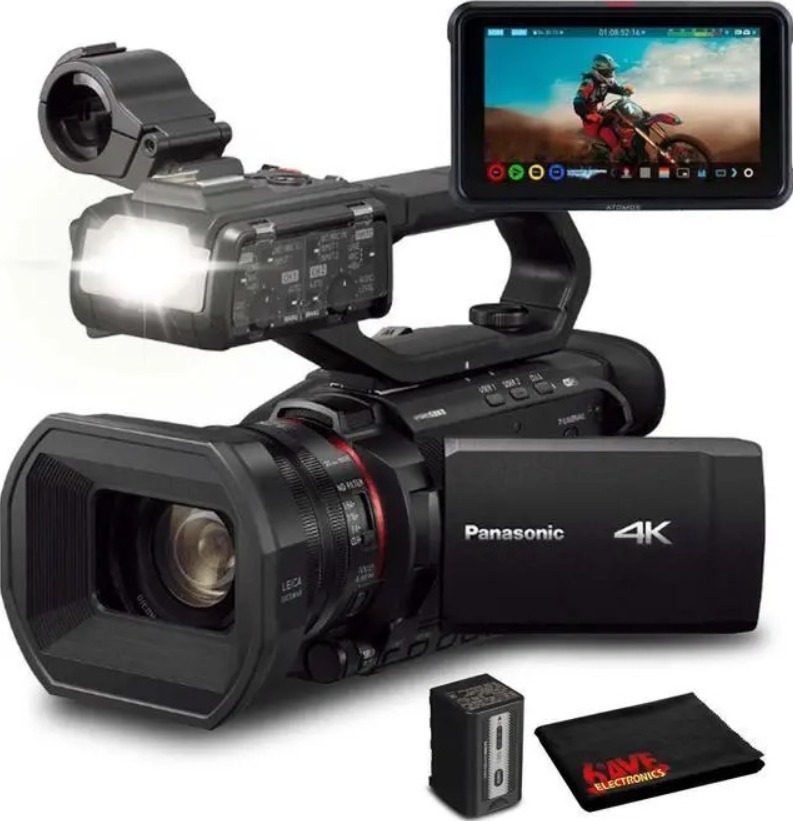Panasonic AG-CX10 4K Professional Camcorder Atomos Recording Monitor Bundle_3