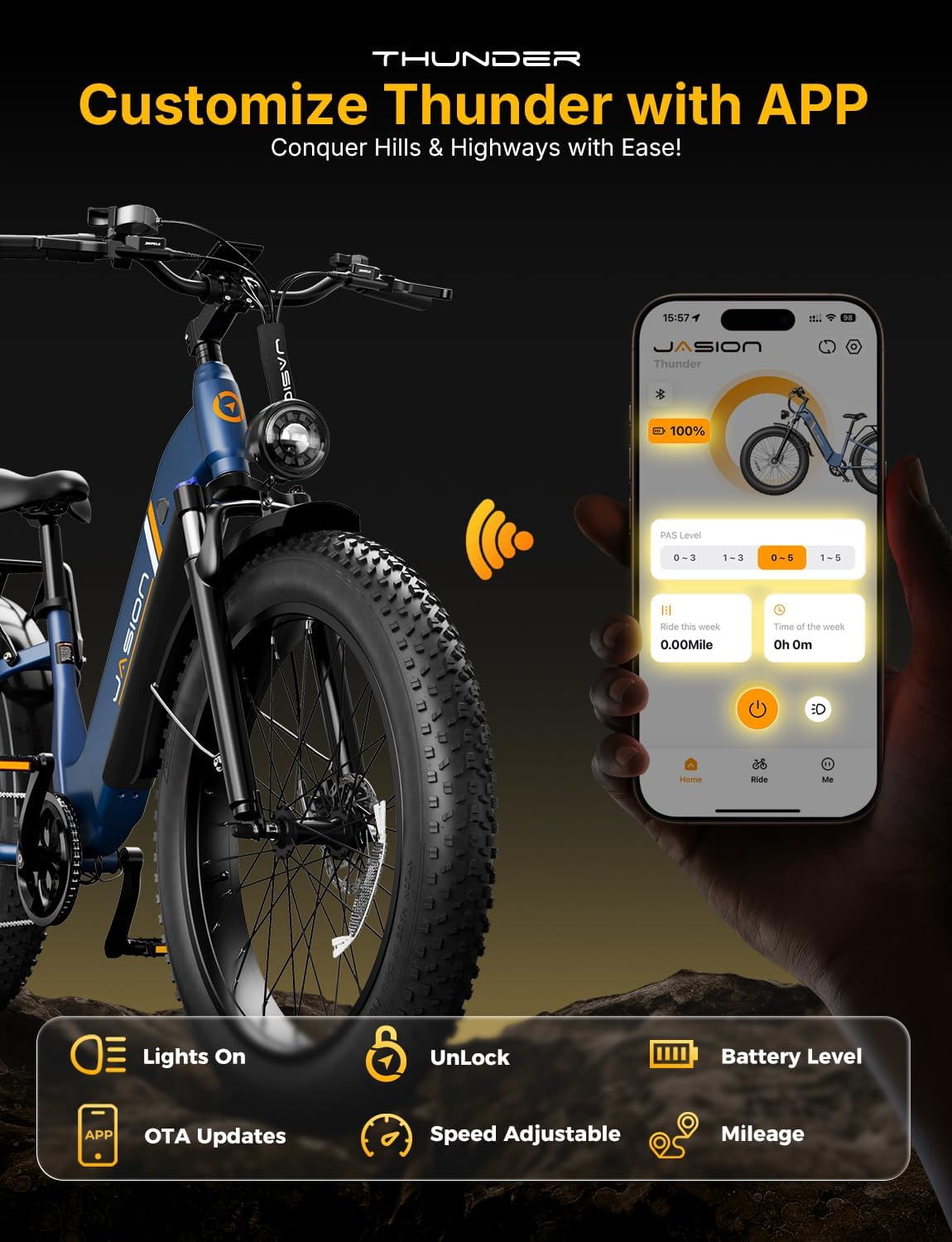Jasion Thunder Electric Bike 1800W Peak Ebikes_2