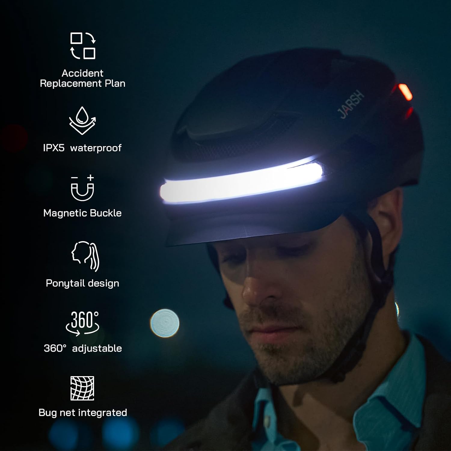 Commute Smart E-Bike Helmet with Lights_5