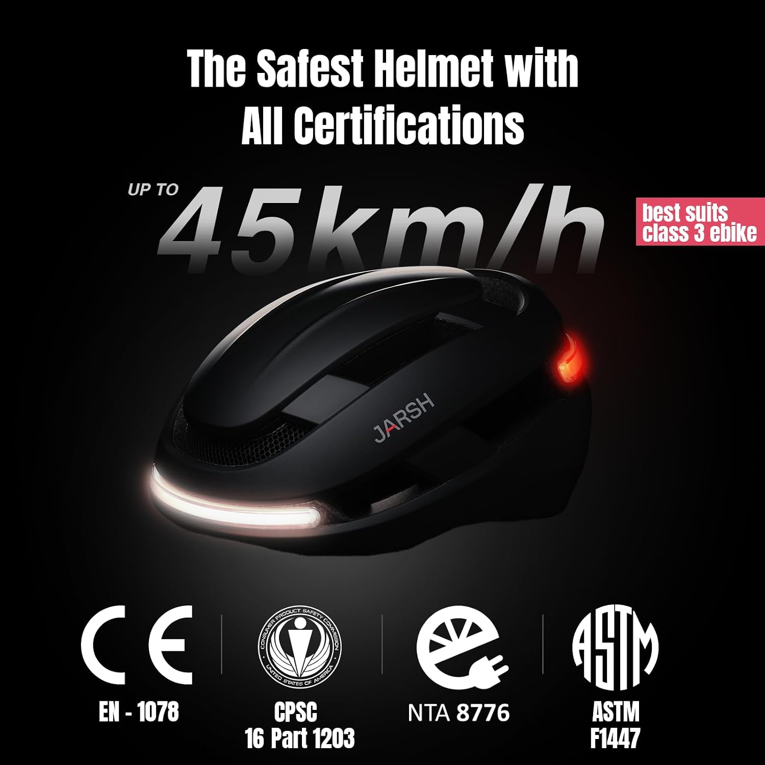 Commute Smart E-Bike Helmet with Lights_3