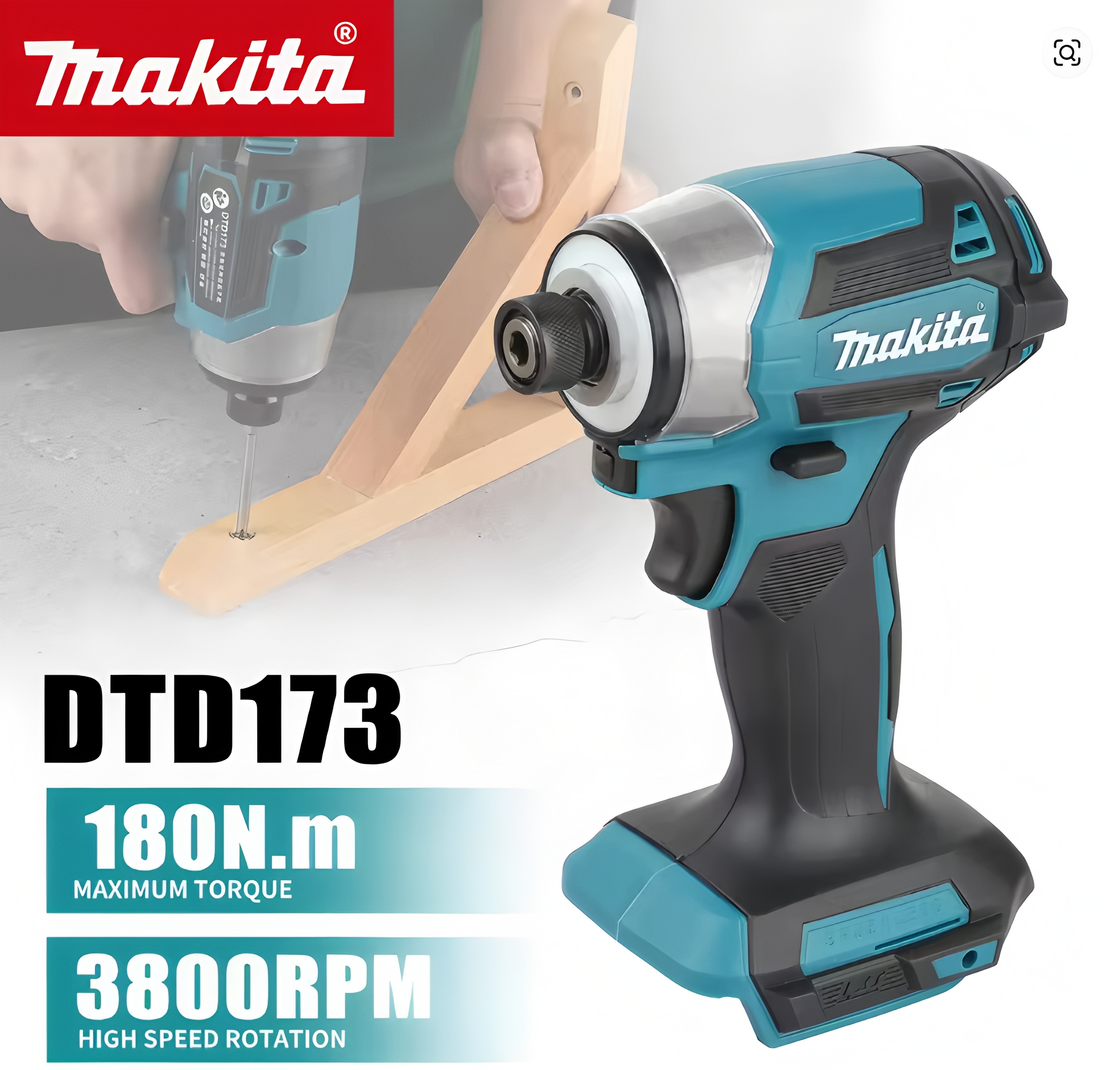 Makita Professional High-performance All-in-one Cordless Power Tool Set High Efficiency Large Torque Fast Charging 18V Tool Kit_3