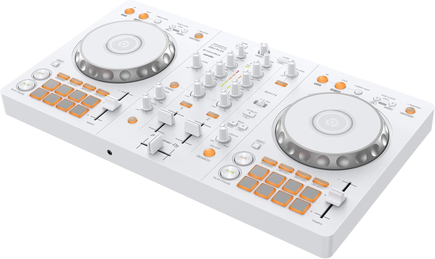 Pioneer DJ DDJ-FLX4 2-Channel DJ Controller 16 Pads White_6