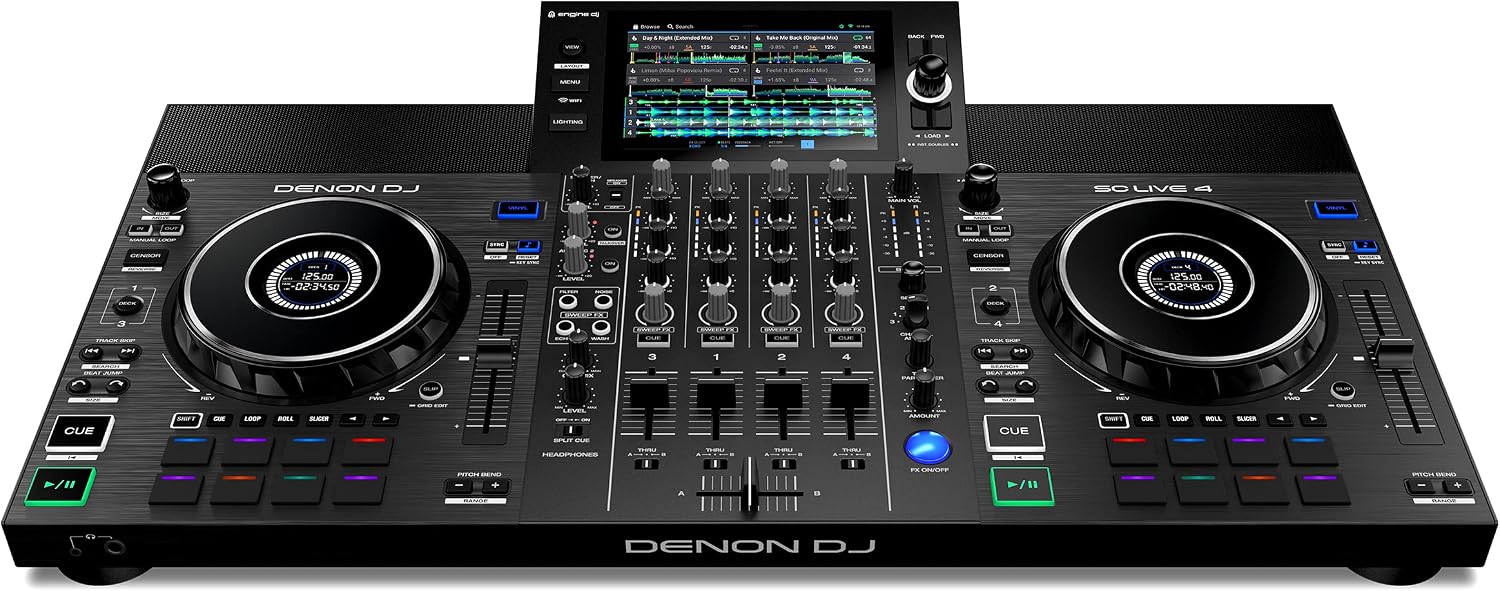 Denon DJ SC LIVE 4 Standalone DJ Controller Black_5