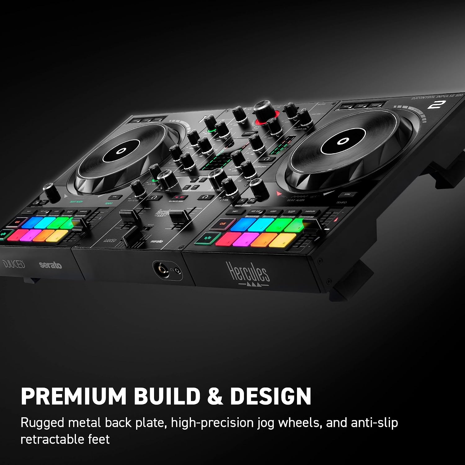 Hercules DJ Control Inpulse 500-2-Deck DJ Controller for Serato & DJUCED_6