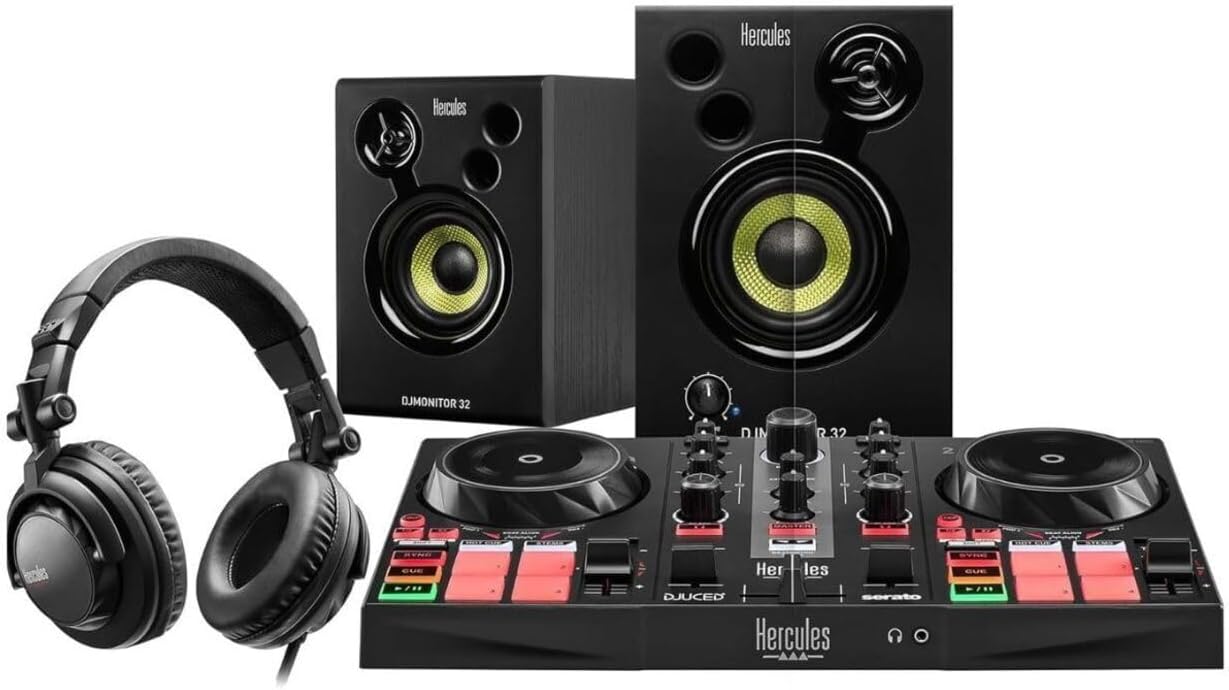 Hercules DJ Learning Kit MK II DJ Controller with Speakers_4