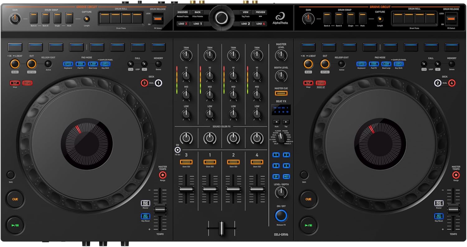 AlphaTheta DDJ-GRV6 4-Channel DJ Controller Groove Circuit_2