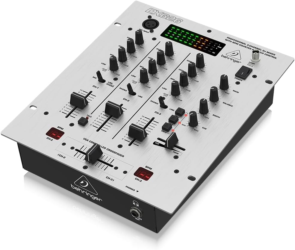 Behringer Pro Mixer Dx626 Professional 3-Channel Dj Mixer With Bpm Counter_5
