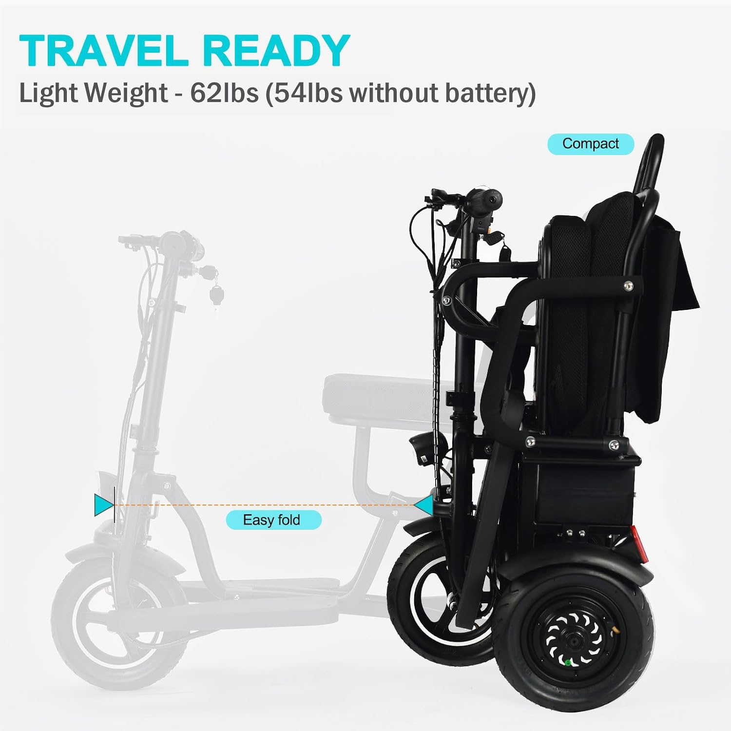 MotoTec Folding Mobility Electric Trike 48v 700w Dual Motor_5