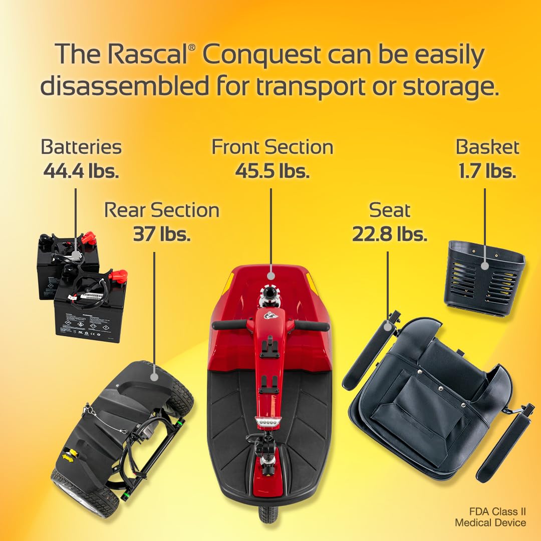 Conquest 3-Wheel Heavy-Duty Outdoor Mobility Scooter_5