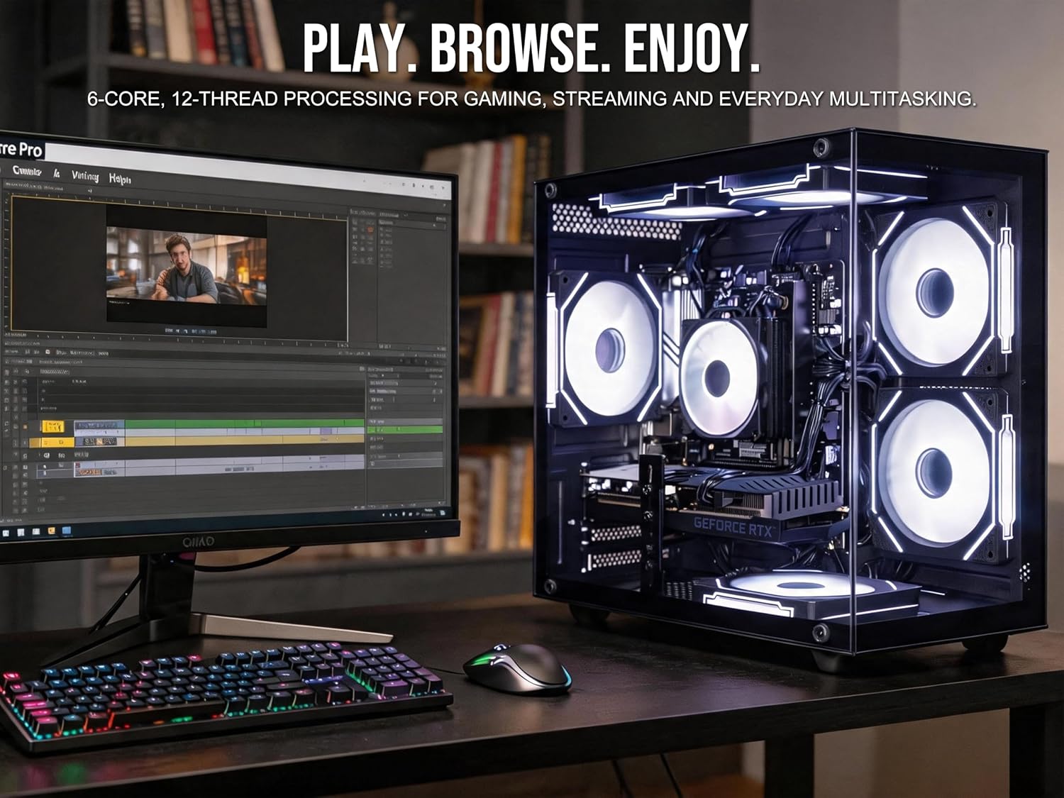 Gaming PC Prebuilt RTX 3060 Ti AMD Ryzen 5 5500 16GB RAM_4