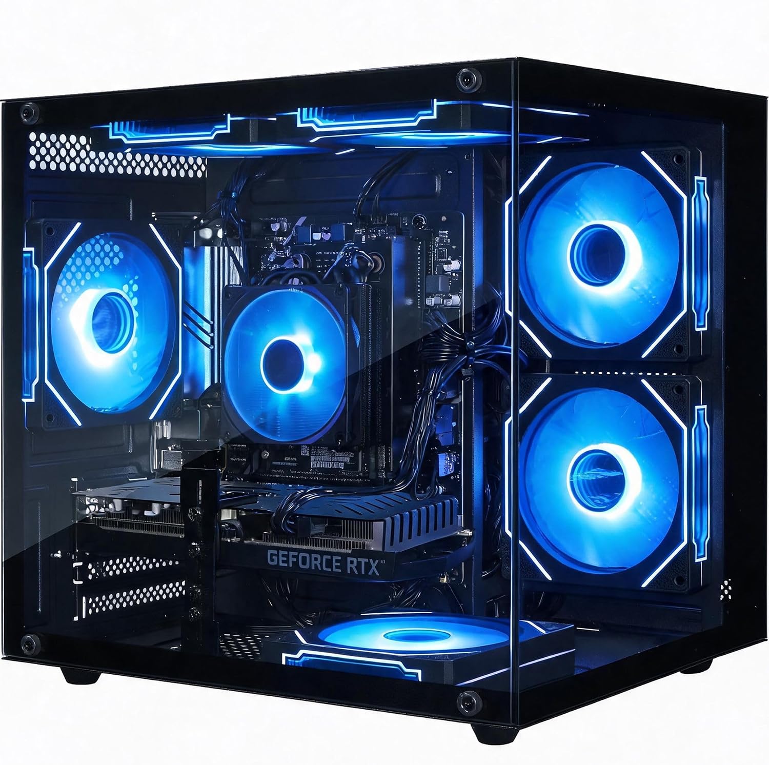 Gaming PC Prebuilt RTX 3060 Ti AMD Ryzen 5 5500 16GB RAM_2