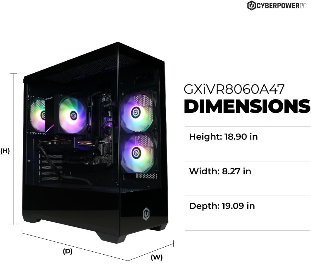 CyberPowerPC Gaming PC, Intel Core i5-14400F, GeForce RTX 5060 8GB_5