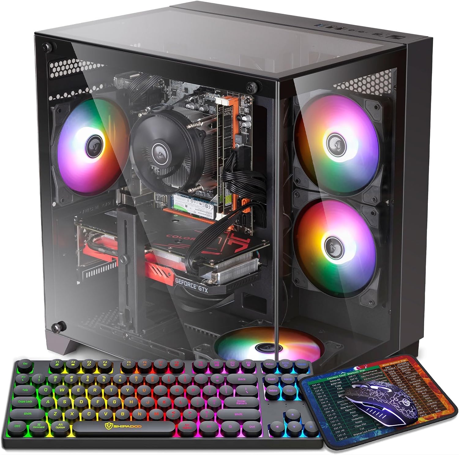 Gaming PC Desktop Computer Intel Core I7 GTX 1050 Ti 4GB 16G RAM 512G SSD_6