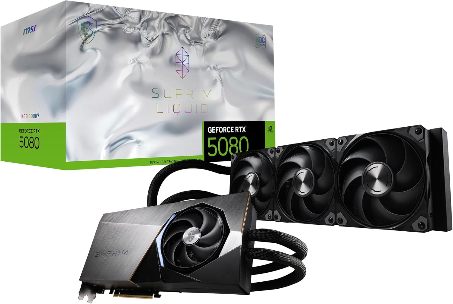 MSi Gaming RTX 5080 16G SUPRIM Liquid SOC Graphics Card_2