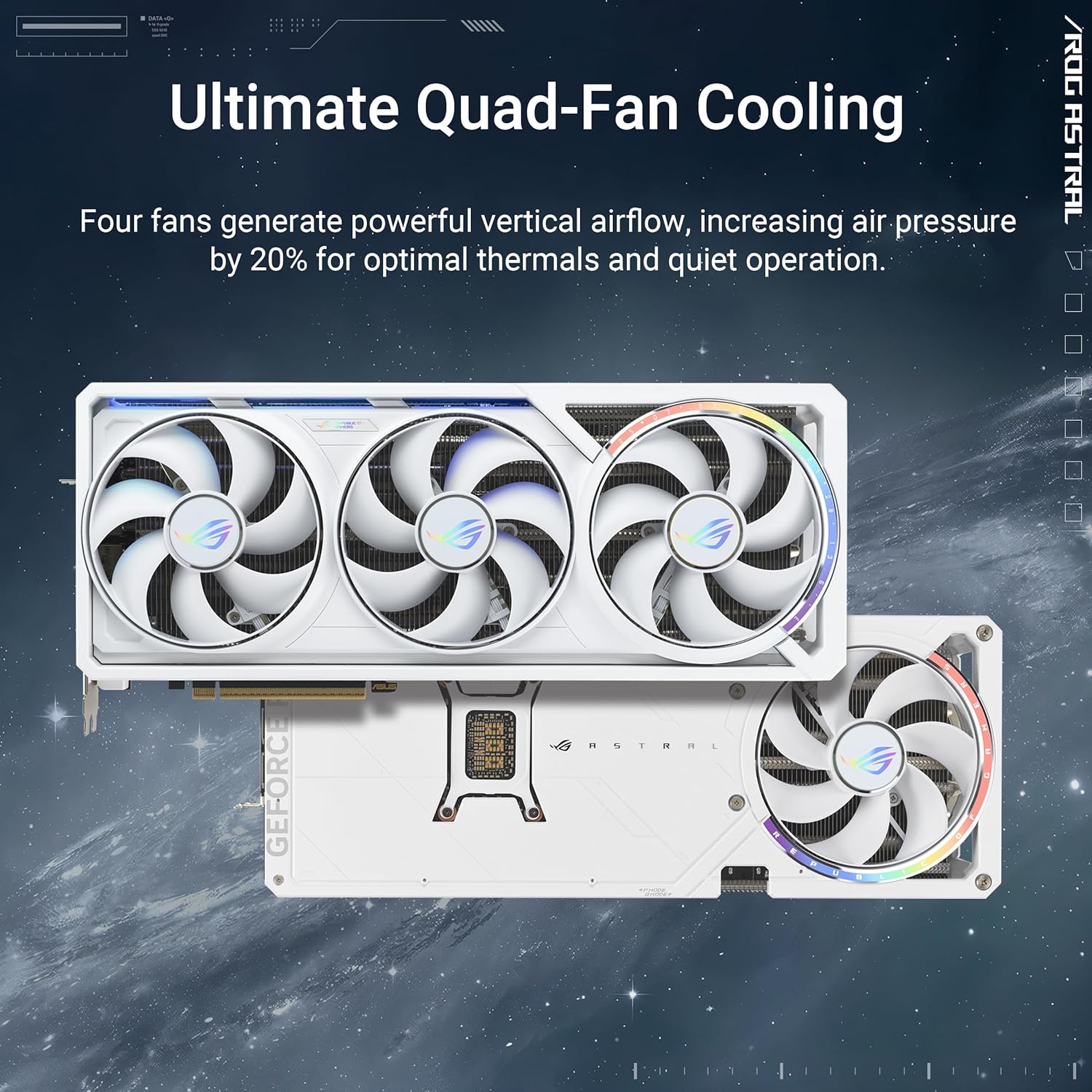 ASUS ROG Astral GeForce RTX 5080 16GB GDDR7 White OC Edition Graphics Card_7