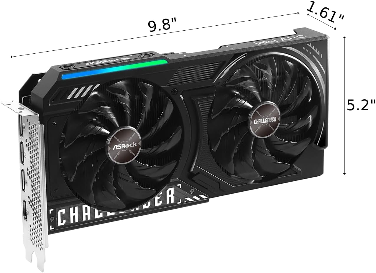 ASRock Intel Arc B580 Challenger 12GB OC Graphics Card_6