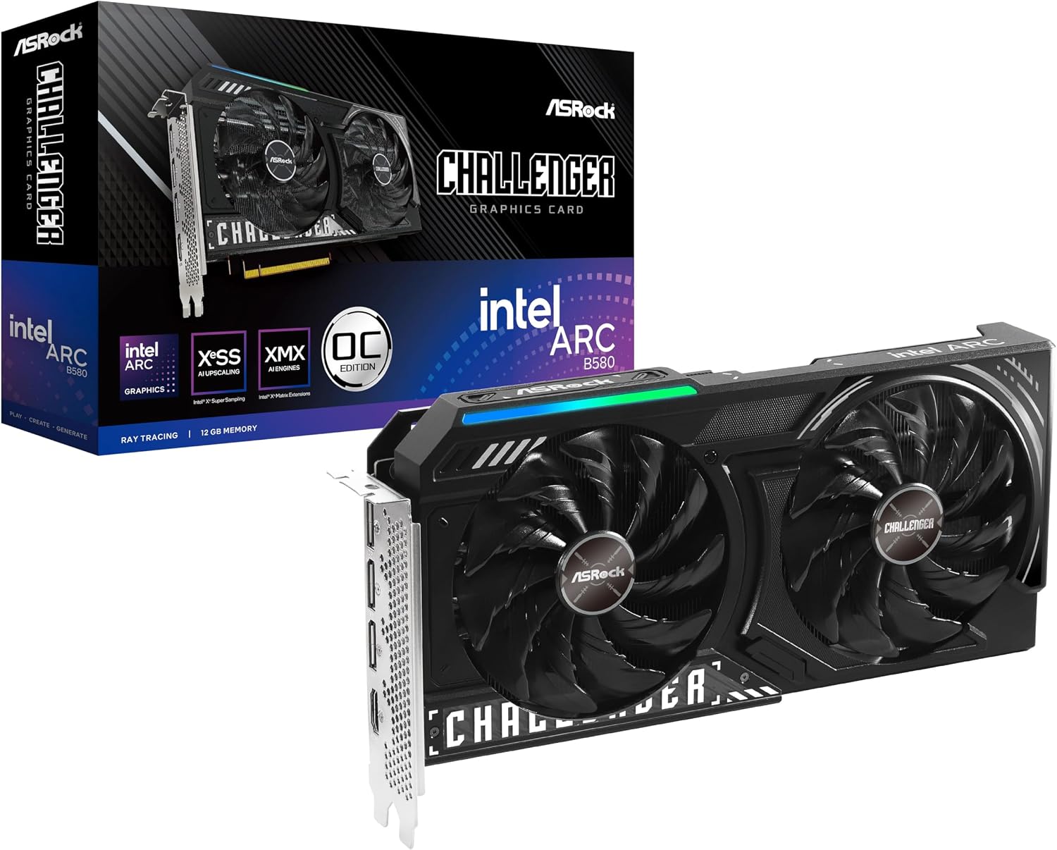 ASRock Intel Arc B580 Challenger 12GB OC Graphics Card_3
