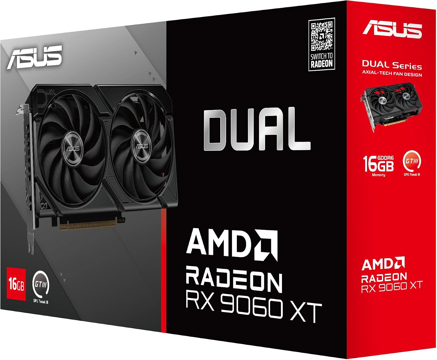 ASUS Dual Radeon RX 9060 XT 16GB GDDR6 Gaming Graphics Card_8