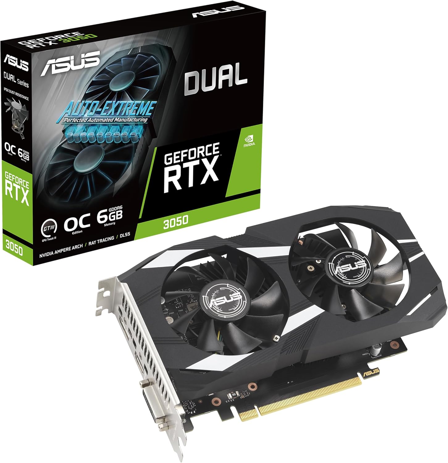ASUS Dual GeForce RTX 3050 6GB GDDR6 OC Edition Gaming Graphics Card_5