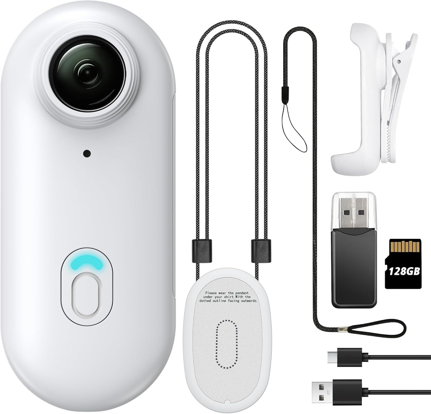 Hot-selling Mini Action Camera, 4K Thumb-sized Mini DV, WiFi Connected, with Lanyard and Clip_5