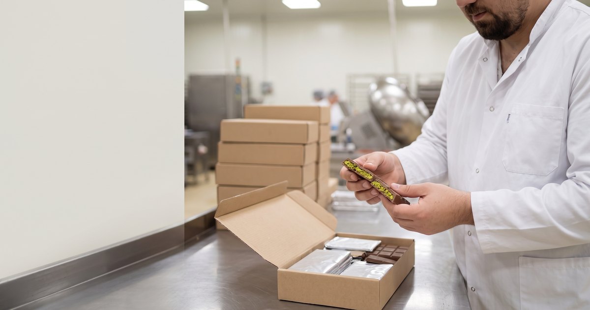 Pistachio & Kadayif Chocolate Bar (Dubai-style) — Private Label, Manufacturer