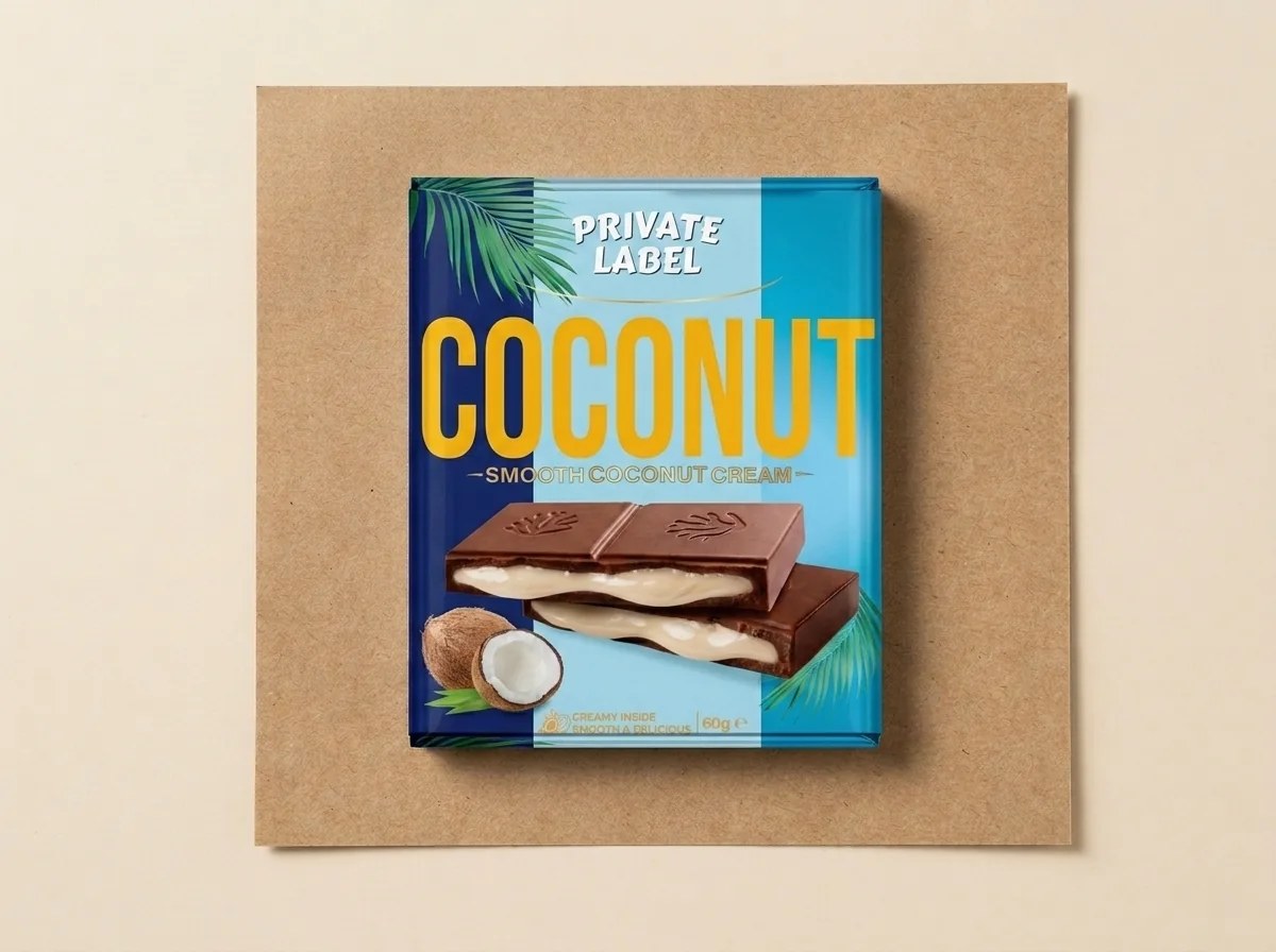 Milk chocolate with coconut cream — Turkish Manufacturer_2