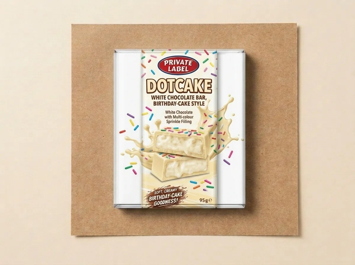 White chocolate bar, birthday-cake style — Turkish Manufacturer_2
