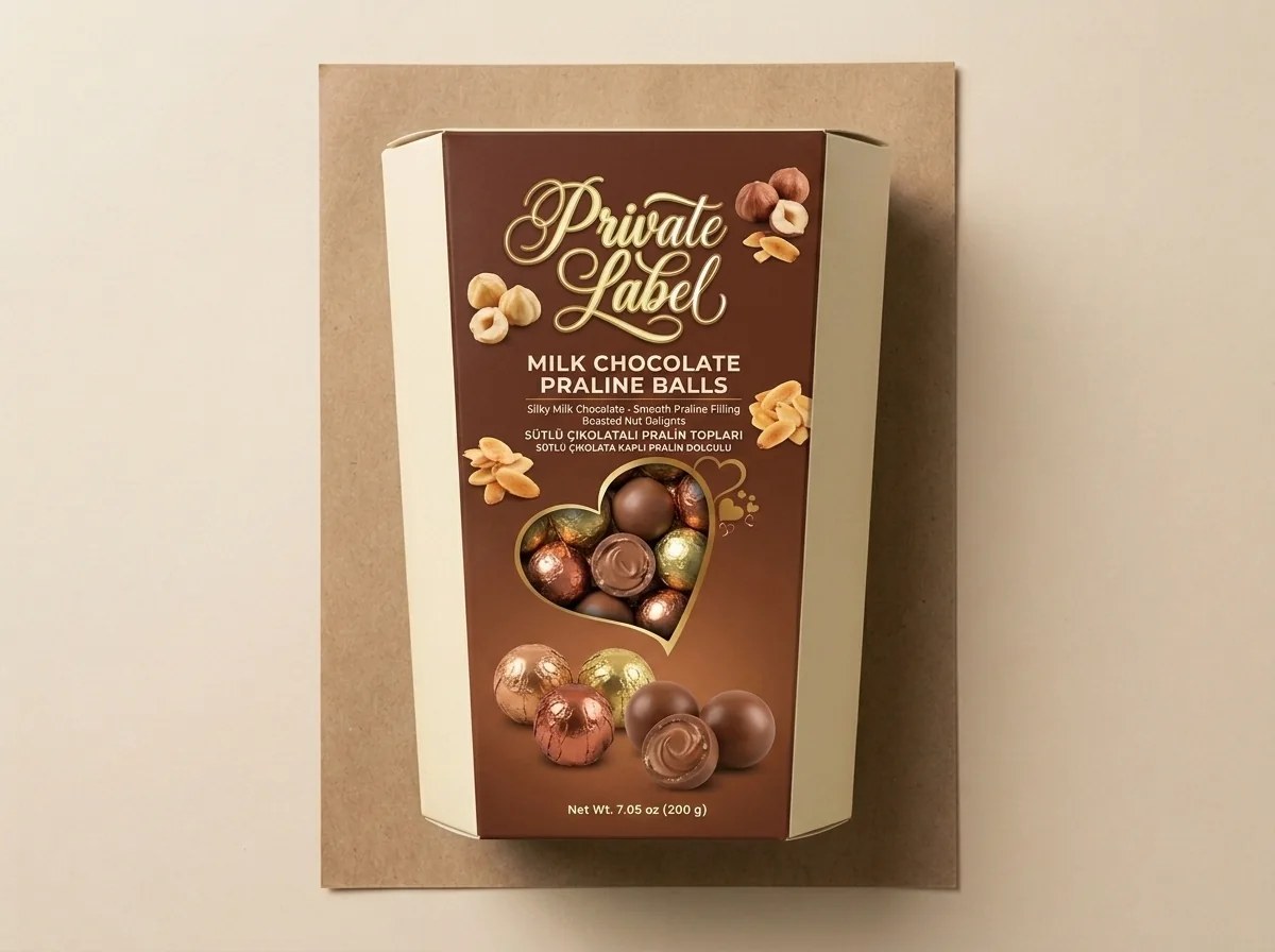 Milk chocolate praline balls — Turkish Manufacturer_2