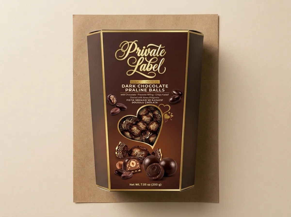 Dark chocolate praline balls — Turkish Manufacturer_2