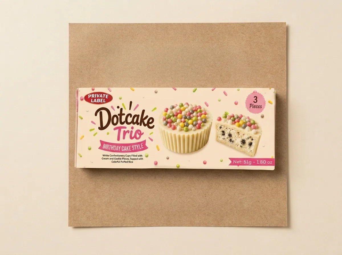 Birthday-cake style chocolate cups, 3-pack — Turkish Manufacturer_2
