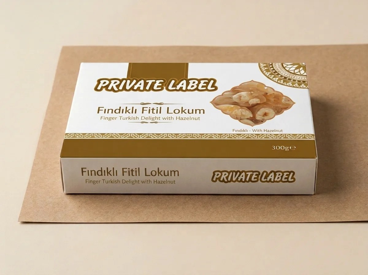 Hazelnut finger roll, retail box Turkish delight — Turkish Manufacturer_2