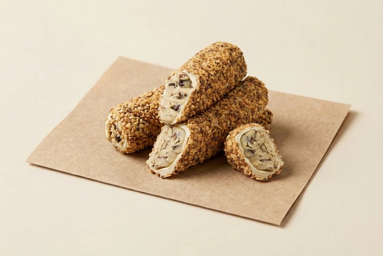 Gold almond-grain coated almond cream roll lokum — Turkish Manufacturer_2