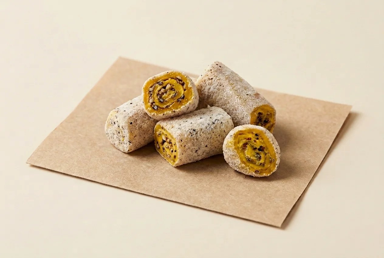 Banana and pistachio roulade lokum — Turkish Manufacturer_2